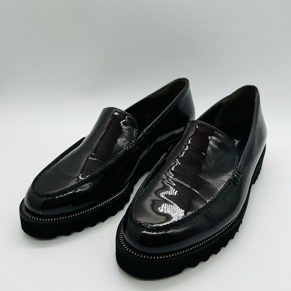 Paul Green Brown Patent Leather Women's Loafers Size 6.5 US - Picture 1 of 16